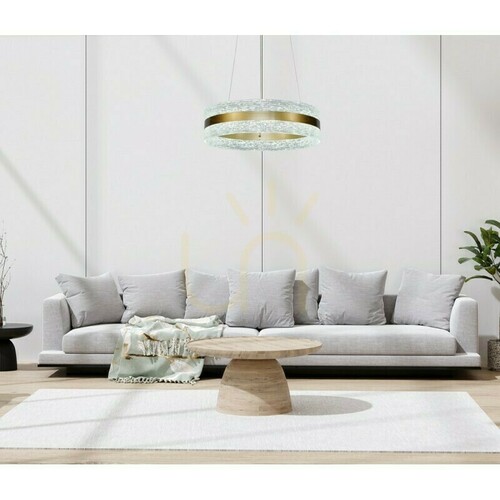 Verifica Pendul LED Italux Blera auriu 40 cm PND-98273-GD