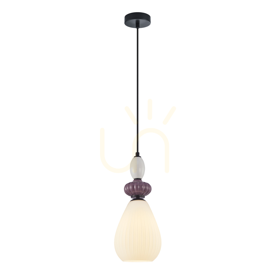 Verifica Lampă suspendată Italux Domali negru E27 PND-36816-1C-BK-WH Lampă suspendată Italux Domali negru E27 PND-36816-1C-BK-WH