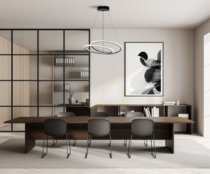Pendul LED Italux Kortia Negru 48 cm 35W 3000K-6000K PND-64873-BK small 1