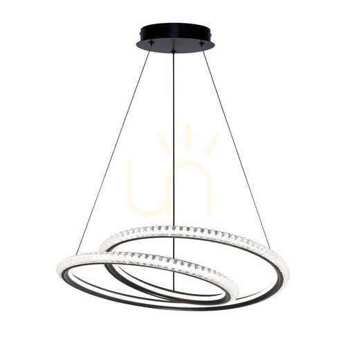 Verifica Pendul LED Italux Kortia Negru 48 cm 35W 3000K-6000K PND-64873-BK