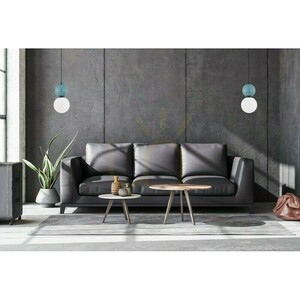 Pendul Italux Mastal albastru și negru 20 cm E27 PND-36603-1L-BK-BLU small 1