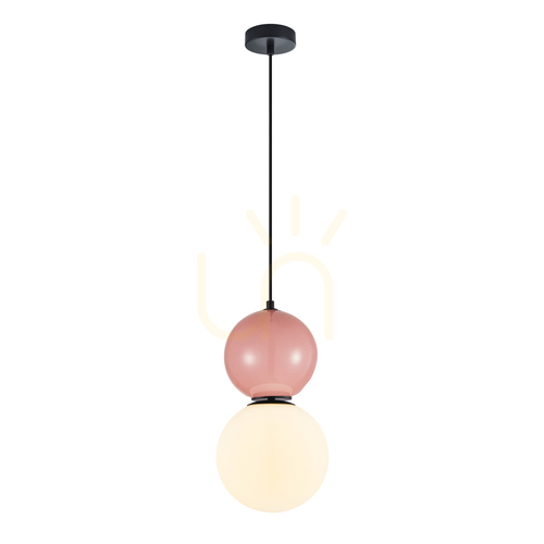 Verifica Pendul Italux Black Mastal E27 negru sticlă 20 cm PND-36603-1L-BK-PK