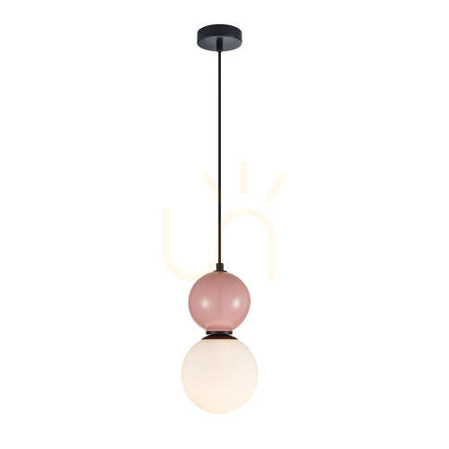 Verifica Pendul Italux Mastal E27 negru sticlă, 1 bec, PND-36603-1S-BK-PK