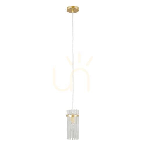 Verifica Lampă suspendată Italux Merto E14 sticlă transparentă aurie PND-40930-1A-GD