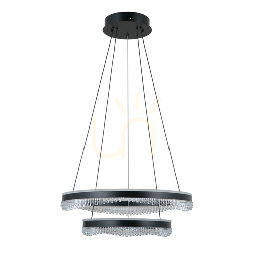 Verifica Pendul Italux Black Morte LED 70W 60 cm PND-34535-2L-BK