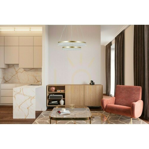 Verifica Pendul LED Italux Pantal, auriu, 60 cm, PND-34533-2L-GD