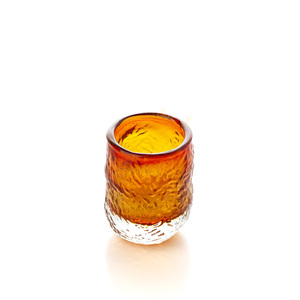 Pahar din sticlă Marbella Glow chihlimbar 10,5 cm small 3
