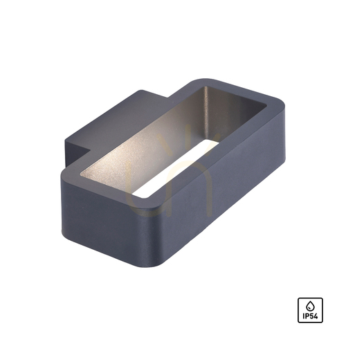 Verifica HENDRIK aplică de exterior 9668-13 antracit LED IP54