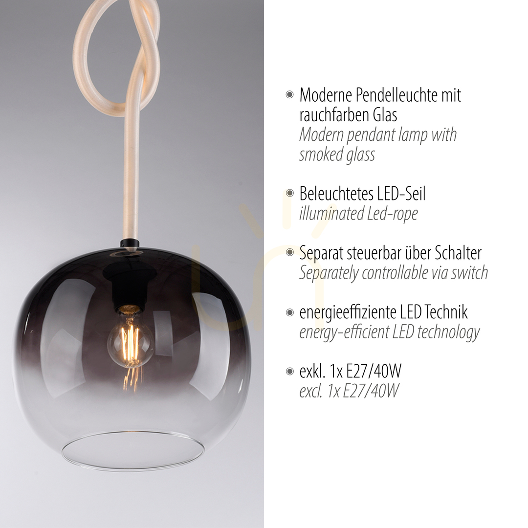Afişa Lampă suspendată LUMA 2410-18 negru 1xLED Lampă suspendată LUMA 2410-18 negru 1xLED