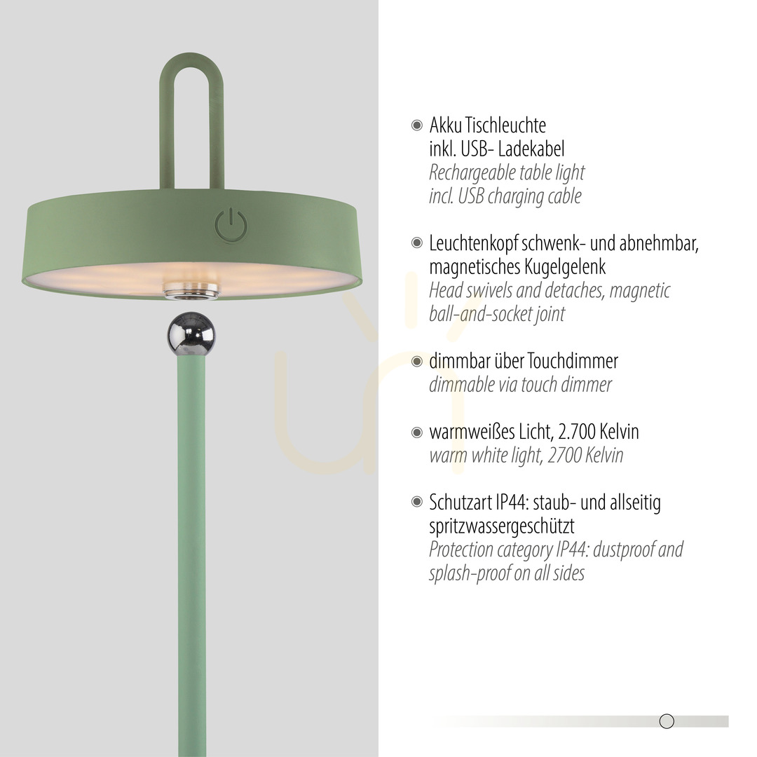Afişa Lampă de grădină AMAG 19310-43 verde 1xLED. Lampă de grădină AMAG 19310-43 verde 1xLED.