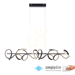 Lampă suspendată CURLS 19033-18 negru 4xLED 1 Lampă suspendată CURLS 19033-18 negru 4xLED small 1