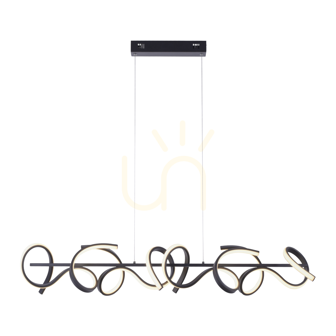 Verifica Lampă suspendată CURLS 19033-18 negru 4xLED Lampă suspendată CURLS 19033-18 negru 4xLED