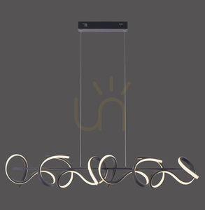 Lampă suspendată CURLS 19033-18 negru 4xLED 0 Lampă suspendată CURLS 19033-18 negru 4xLED small 0