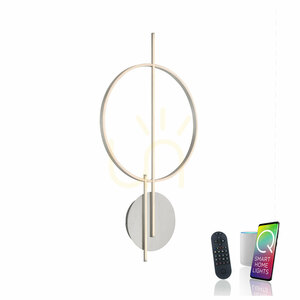 Plafond Q-ARKOA 6154-55 Argint 2xLED small 1