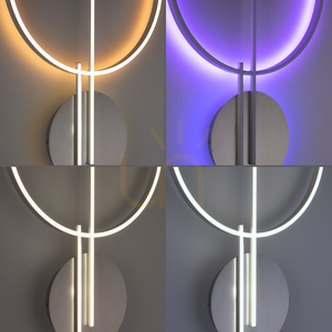 Plafond Q-ARKOA 6154-55 Argint 2xLED small 13
