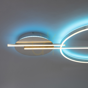 Plafond Q-ARKOA 6154-55 Argint 2xLED small 8
