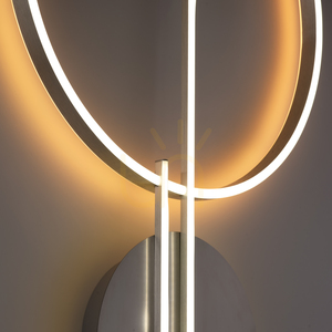 Plafond Q-ARKOA 6154-55 Argint 2xLED small 9