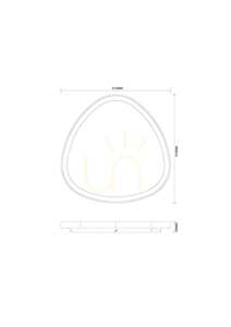 Plafond LIRIA MS756160 Aur 1xLED small 1