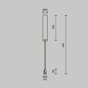 FLARITY TRA159C-BB1-B Sistem de suspensie rigidă Maytoni pentru bare colectoare small 4