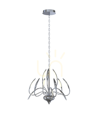 Verifica Lampă suspendată Tokyo 5326-1201 Aviano crom, LED 57 W 3000K, Ø73 cm