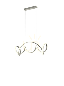 Lampă suspendată TORONTO argintie 105 cm 7095-0163 Aviano small 1