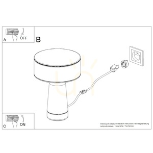 Lampă de birou AXO roșie small 8
