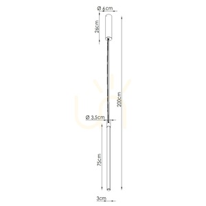 TRANG 75 maro LED 3000K lampă suspendată small 5