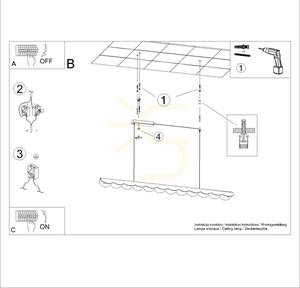 BISCUIT 130 roz LED 4000K lampă suspendată small 10