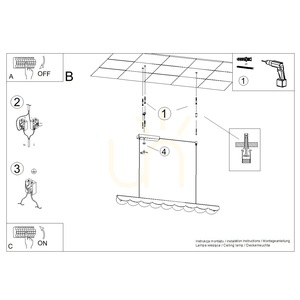 BISCUIT 100 albastru LED 3000K lampă suspendată small 10