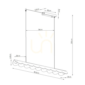 BISCUIT 100 albastru LED 3000K lampă suspendată small 9