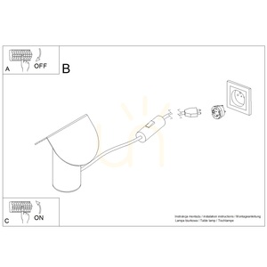 BISCUIT lampă de birou LED galben 3000K small 8