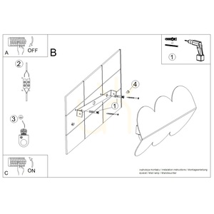 Lampă de perete BISCUIT galben small 9