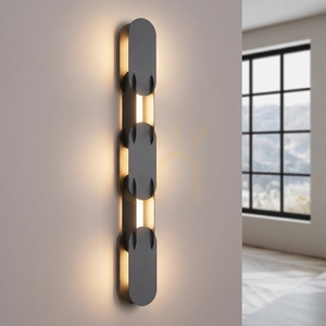 Aplică LED neagră Thoro CHAIN 91, 3000 K, TH.770 small 2