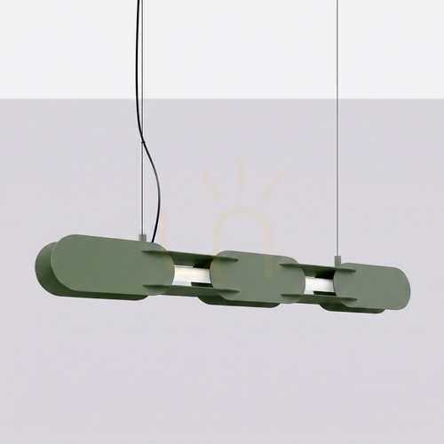 Verifica Lampă suspendată CHAIN 91 verde măslin LED 3000K