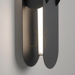 CHAIN 91 negru LED lampă de perete 4000K small 3
