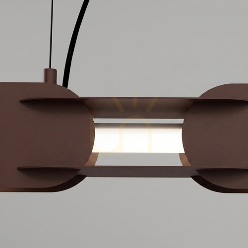 Verifica Lampă suspendată LED Thoro CHAIN 91, maro, 4000 K