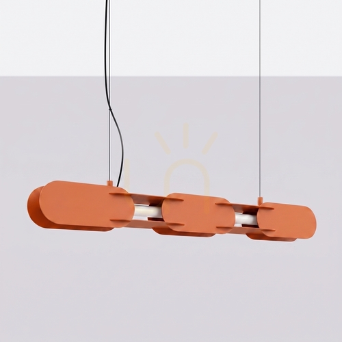 Verifica CHAIN 91 ocru roșu LED 4000K lampă suspendată