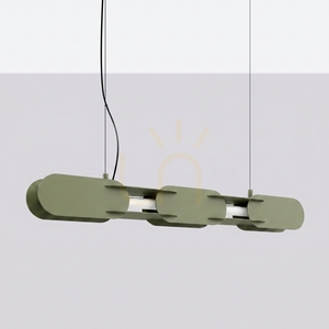 Lampă suspendată CHAIN 91 verde măslin LED 4000K small 1