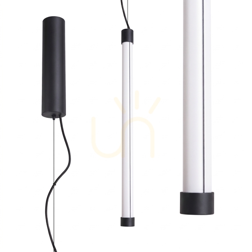 Verifica TRANG 50 negru LED 3000K lampă suspendată