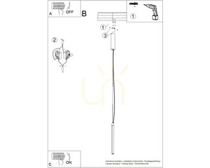 TRANG 75 Sage LED 4000K lampă suspendată small 7