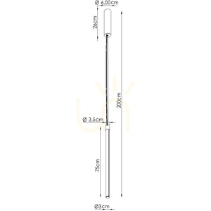 TRANG 100 mocca LED 4000K lampă suspendată small 6