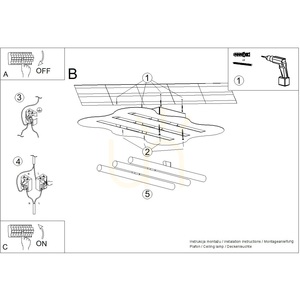 Plafond KLOVER roz small 7