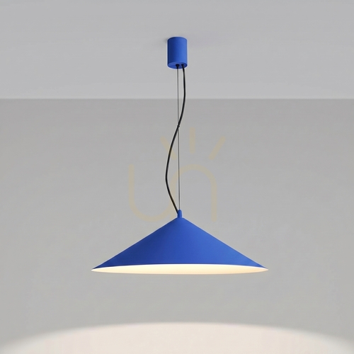 Verifica Lampă suspendată Thoro FINT conică 50 cm LED 3000K ultramarin