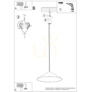 FINT ultramarin LED 4000K lampă suspendată small 10