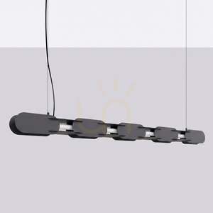 CHAIN 158 negru LED 3000K lampă suspendată small 1