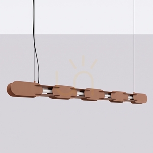 CHAIN 158 mocca LED 3000K lampă suspendată small 1