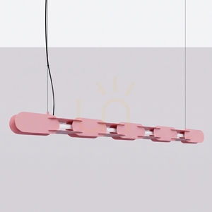 Lampă suspendată LED Thoro CHAIN 158 roz 3000 K TH.1029 small 1