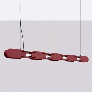 CHAIN 158 burgundy LED 4000K lampă suspendată small 1