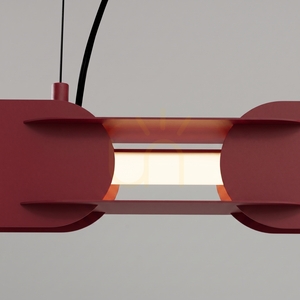 CHAIN 158 burgundy LED 4000K lampă suspendată small 3