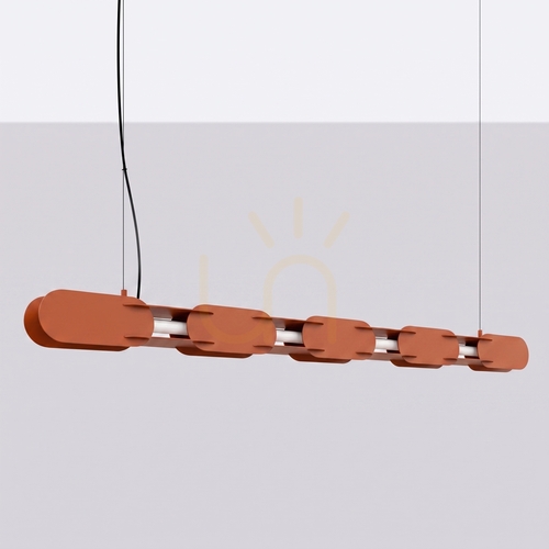 Verifica Lampă suspendată Thoro CHAIN 158 roșu ocru LED 4000 K TH.1043